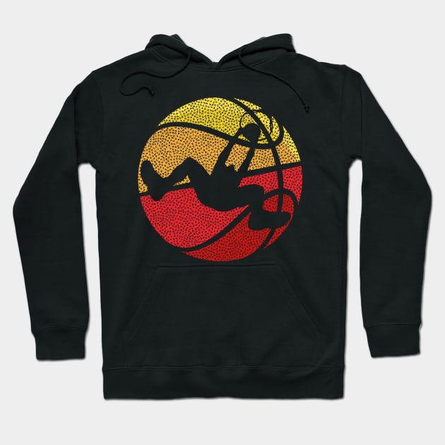 Basketball Vintage Sports Basketball Hoodie by DARSHIRTS